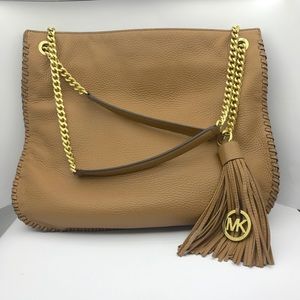 MICHAEL KORS Whipped Chelsea Leather Shoulder Bag